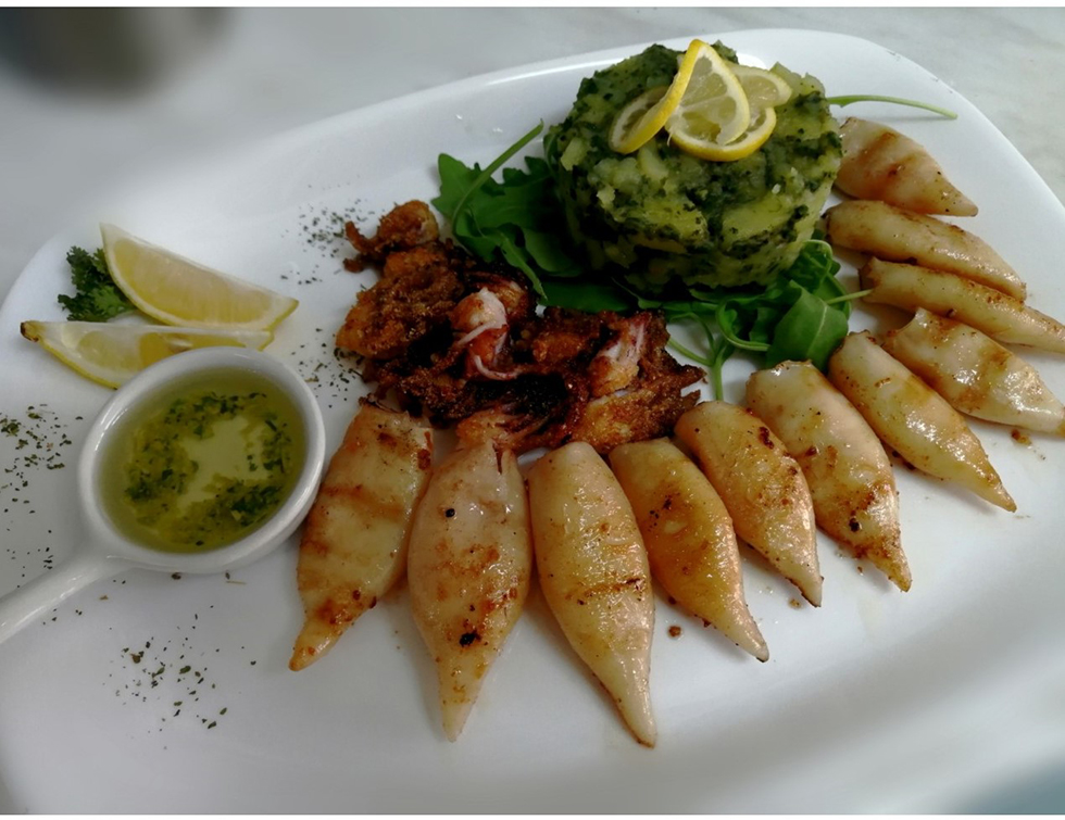 Restaurant Vozd - Grilled squid